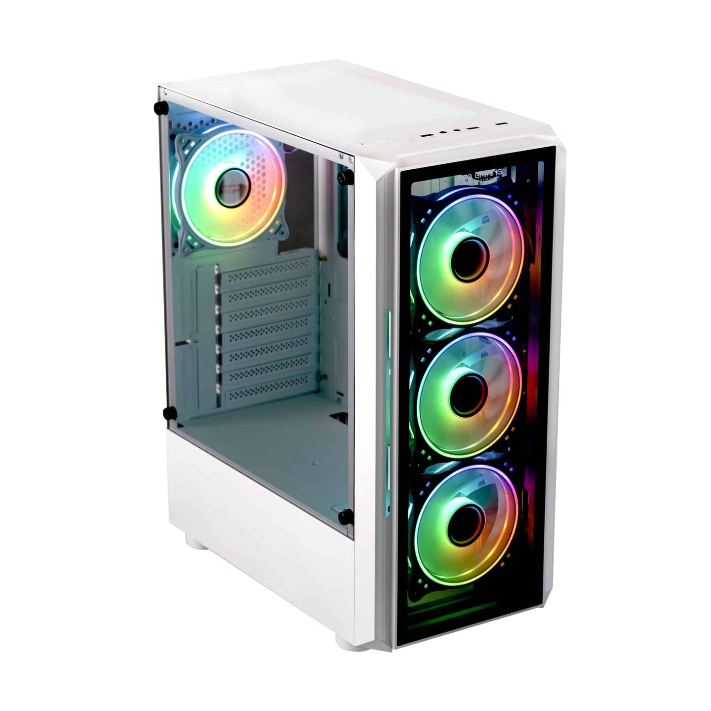 Sistem Desktop PC White Gaming TOP Intel i5-12400 4.4 Ghz Turbo, 16GB DDR4, SSD 1 TB, Placa Video RX 580 8GB GDDR5