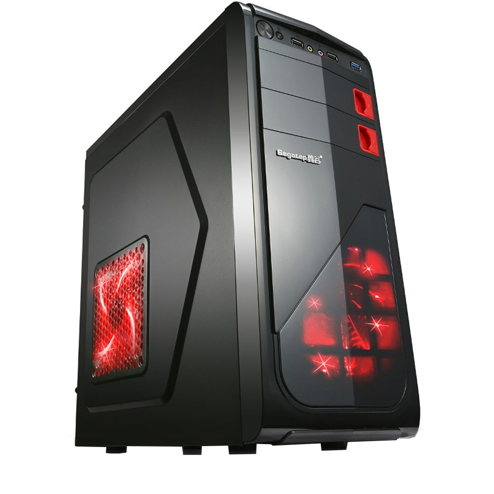 Sistem PC Zen GAMING+ – Quad-Core ® Ryzen5-1400 pana la 3.40Ghz, 8GB RAM DDR4, 1000GB HDD+SSD 120GB, AMD Radeon R7 350 2GB, DVD-RW + Cadou KIT Tastatura, Mouse si Camera Web