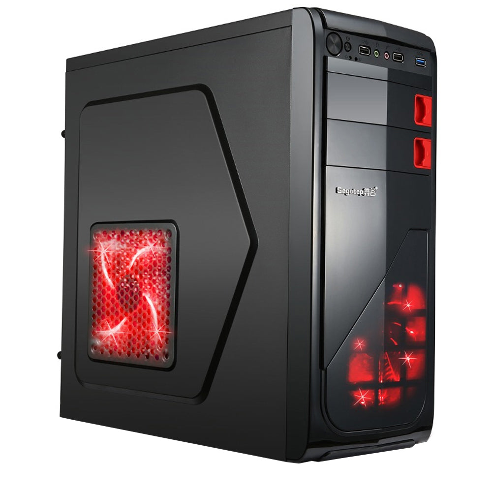 Sistem PC Zen GAMING+ – Quad-Core ® Ryzen5-1400 pana la 3.40Ghz, 8GB RAM DDR4, 1000GB HDD+SSD 120GB, AMD Radeon R7 350 2GB, DVD-RW + Cadou KIT Tastatura, Mouse si Camera Web